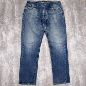 Lucky Brand Jeans Mens 36x34 Blue 221 Original Medium Wash Straight Casual